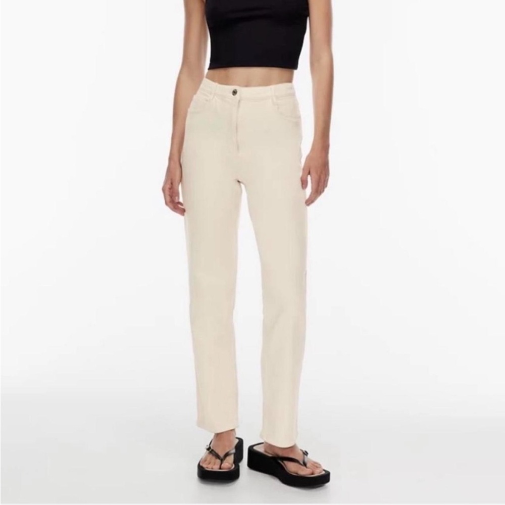 Aritzia Melina Twill Pant in Birch size 10